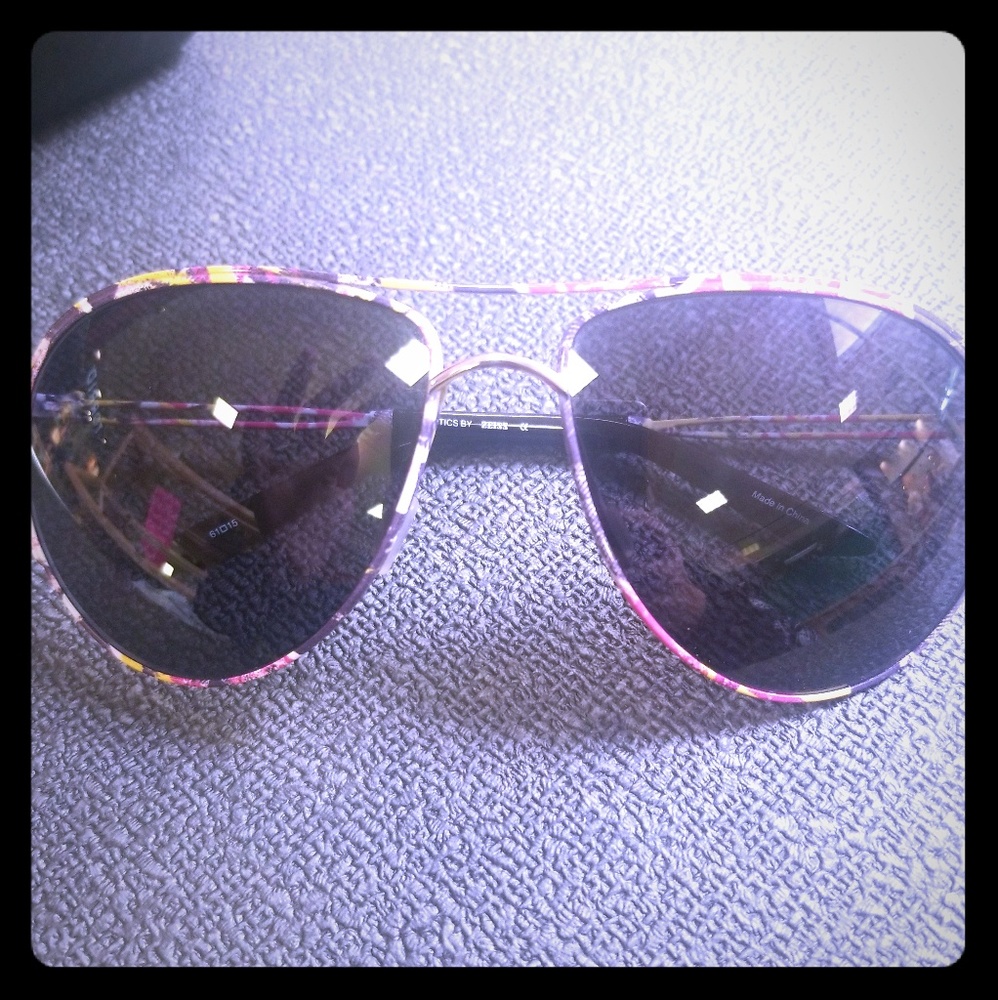 Fox avaitor floral sunglasses